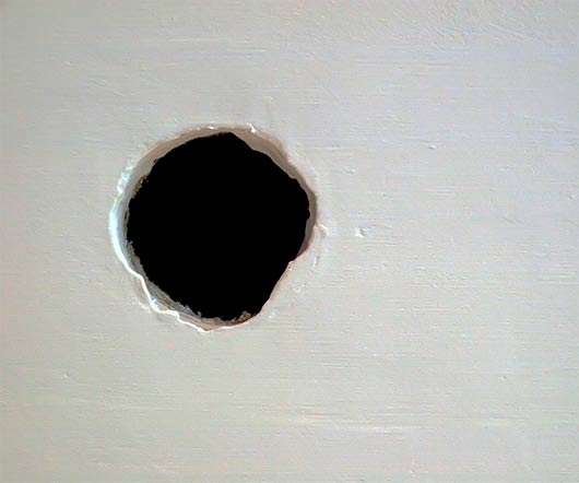 Hole in wall - before
